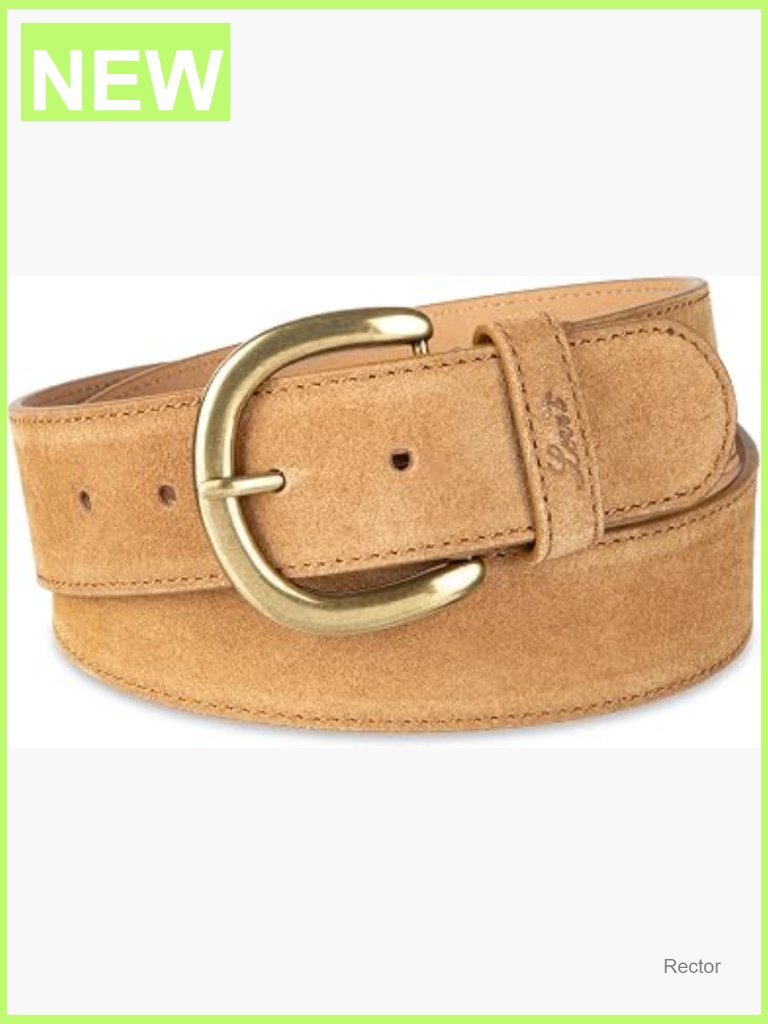 Women's Round Cut Edge Logo Loop Jean Belt - X-Large